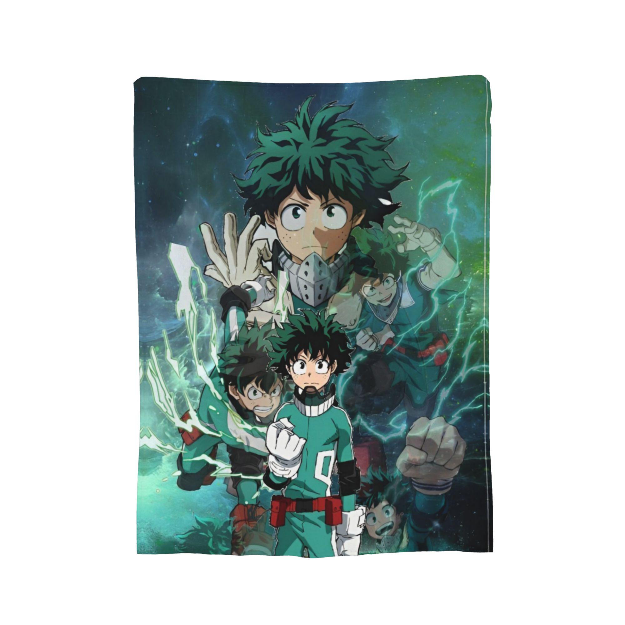 

My Hero Academia All Might Fuzzy Blankets Japanese Anime Funny Throw Blankets for Home 200x150cm Bedspread, 150x200cm