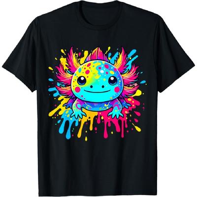 Axolotl Animal Pop Art Cute Axolotl Lover T-Shirt