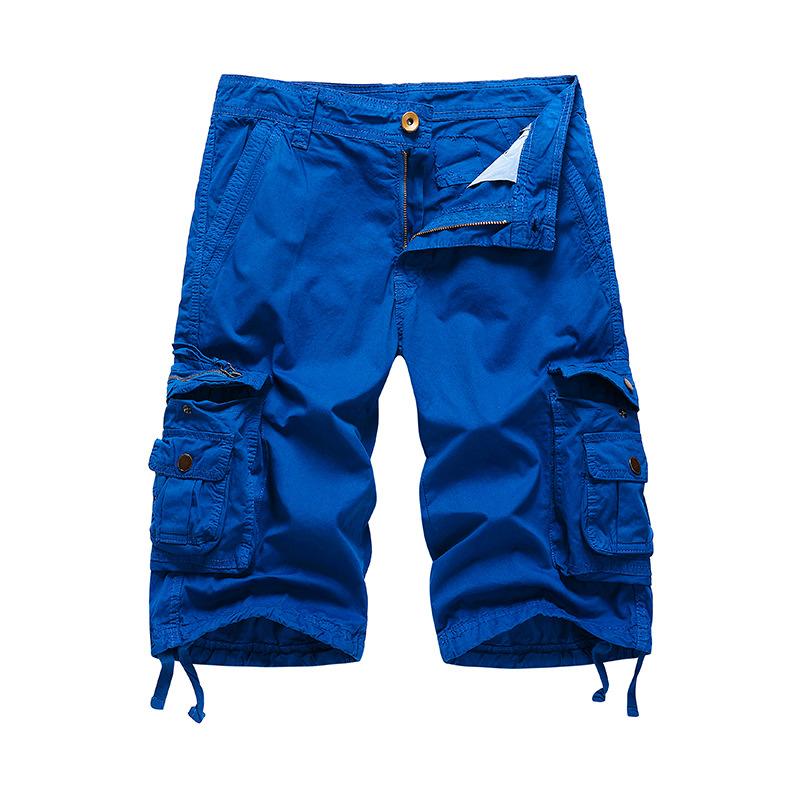 Pantaloncini Cargo Uomo Estate Esercito Militare Tattico Homme Pantaloncini Casual Monocolore Multi-Tasche Pantaloncini Cargo Maschili Taglie Forti