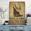 Metal Golf Art Vintage Sport Style Wall Decor Poster 20x30cm