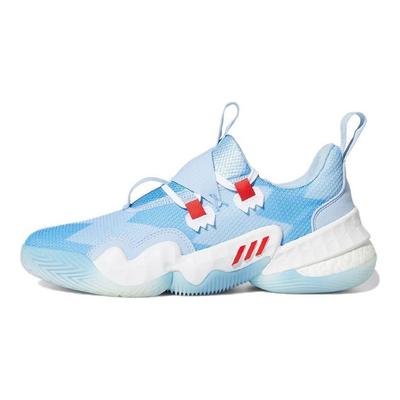 Trae Young 1 Ice Trae Herren Sneaker Blau Bahia-Hellblau Leuchtend-Rot H68997