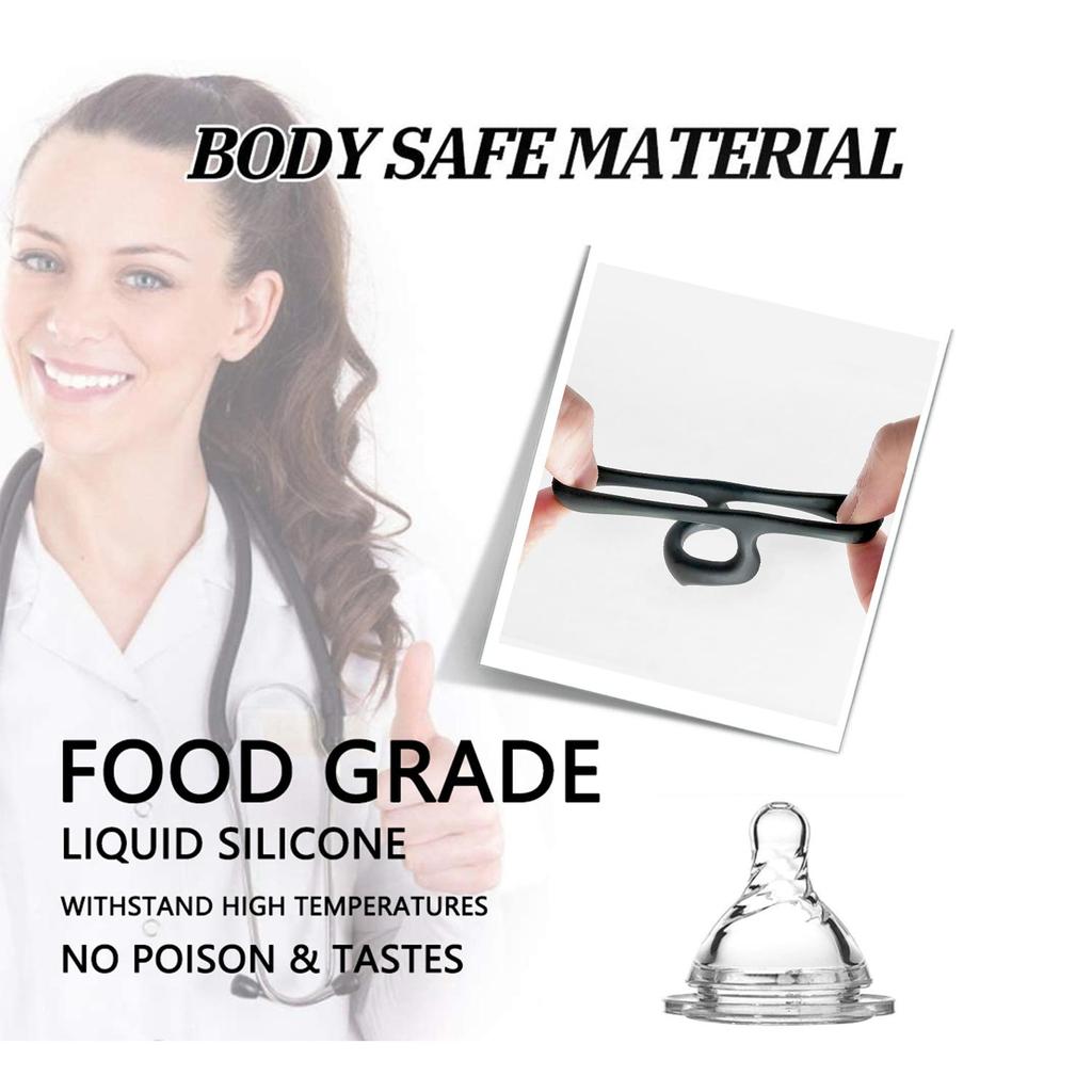 Pierścień na penisa Trwałe silikonowe pierścienie na penisa Mężczyźni Opóźnienie wytrysku Gumowe zabawki erotyczne Pierścionki dla mężczyzn