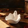 Small Resin Casting Mold Halloween Ghost Storage Bowl Silicone Mold, DIY Jewelry Dish Candy Snack Plate Desktop Organizer for Plaster Cement