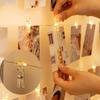 LED String Lights With Photo Clip Battery Powered Fairy Wall Lamp USB Copper Wire Light For Indoor Wedding Party Christmas Decor