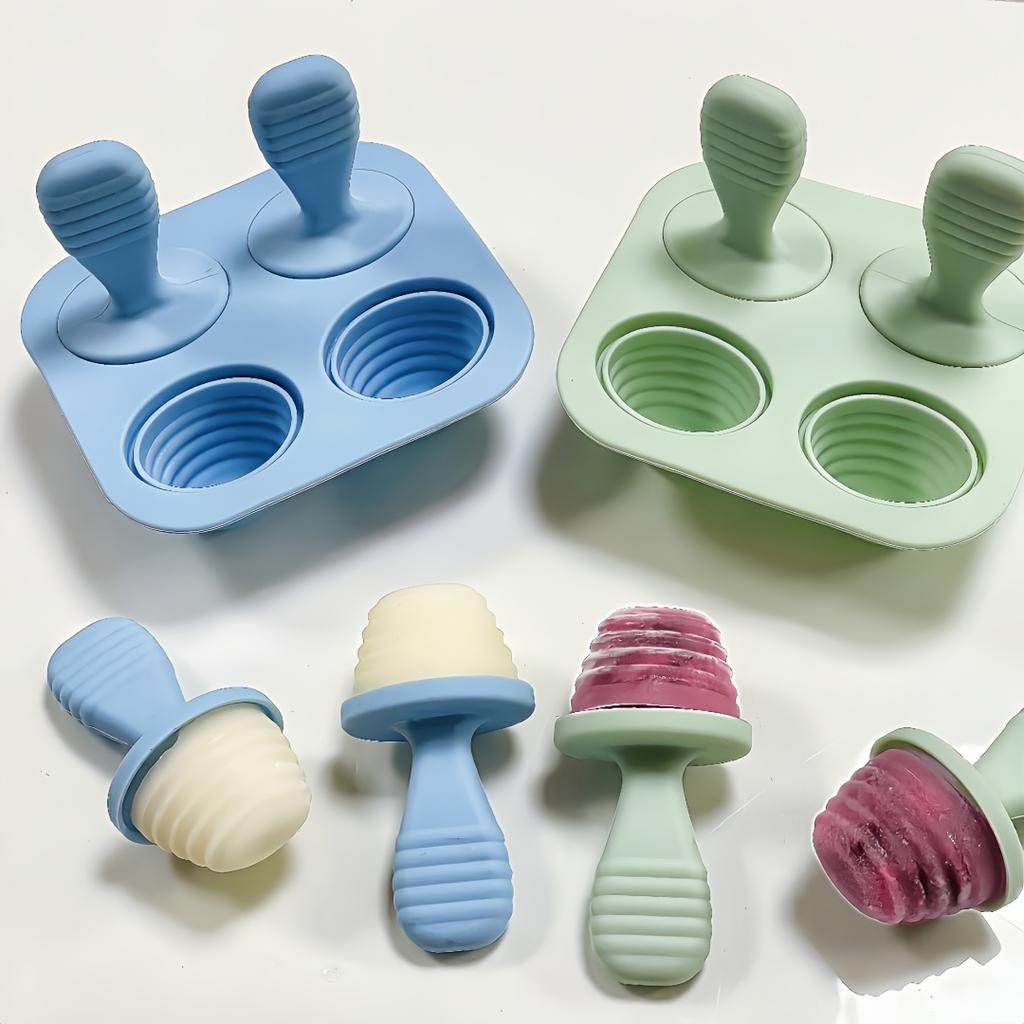 1PACK ice cream mold baby food supplement box silicone ice grid popsicle mold DIY children's homemade ice cream mold