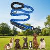 Shock Absorbing Reflective Pet Dog Leashes Elastic Buffering with Car Safety Buckle Dog Walking Rope Wear Resistant