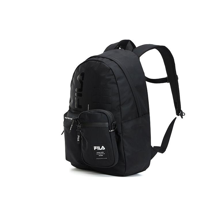 FILA Athletics Fashion Casual Fabric Backpack Unisex Backpacks Deep-Black A13U211142F-BK