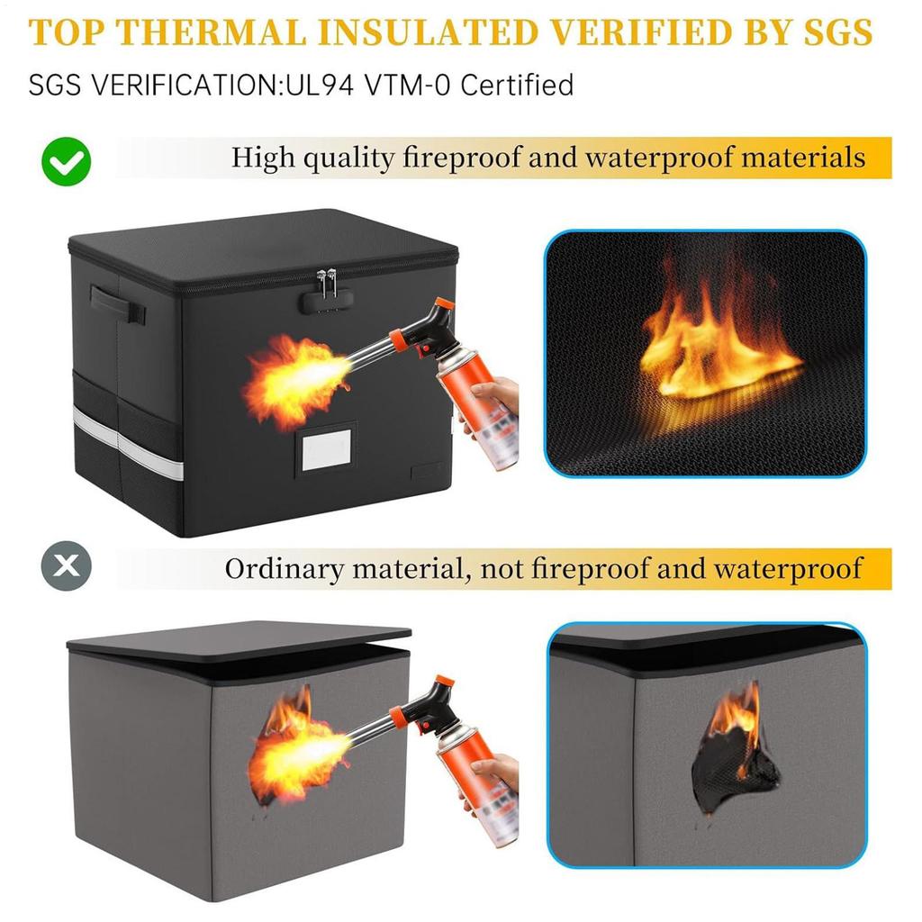 Foldable Vinyl Record Storage Box With Lid And Handles Lockable Album File Records Collection Box for Precious Album Collection