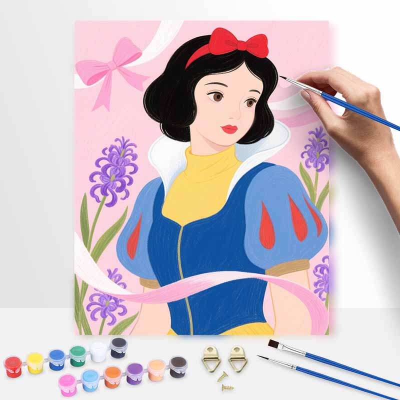 Disney Snow White Paint by Numbers Painting Art Kit Wall Home Decor Gift