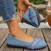 Single Shoe Spring and Summer New One Foot Pedal Flat Pointed Shallow Single Shoe Fashion Comfortable Single Shoe Women