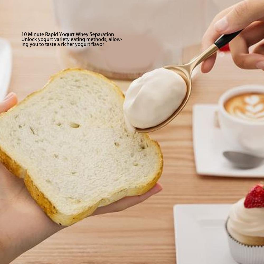 Red Blue Greek Yogurt Maker ABS PC 304 Stainless Steel Whey Separator  Soy Milk Making