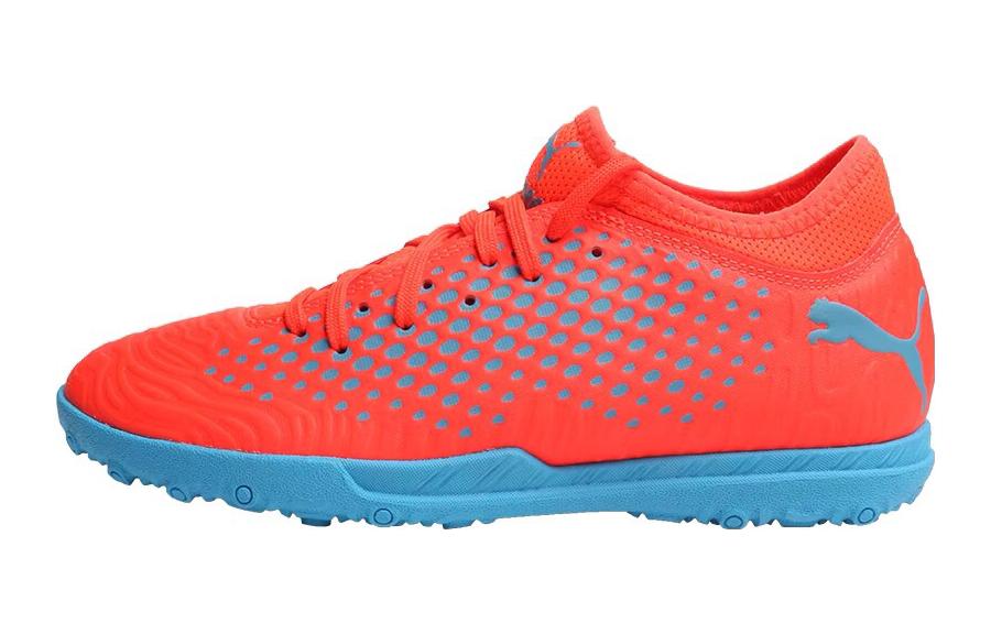 PUMA Shattered Studs Future 19.4 TT Jr Low top Soccer Shoes Orange Blue Kids 105558-01 37.5