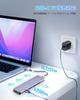VVG HDMI Hub mit 100W PD Schnell 1 USB-Port 2 USB-Ports für 5Gbps Daten Slim Hub Kompatibel mit und Android Mac iPad iPhone und Mehr USB-C 5-in-1