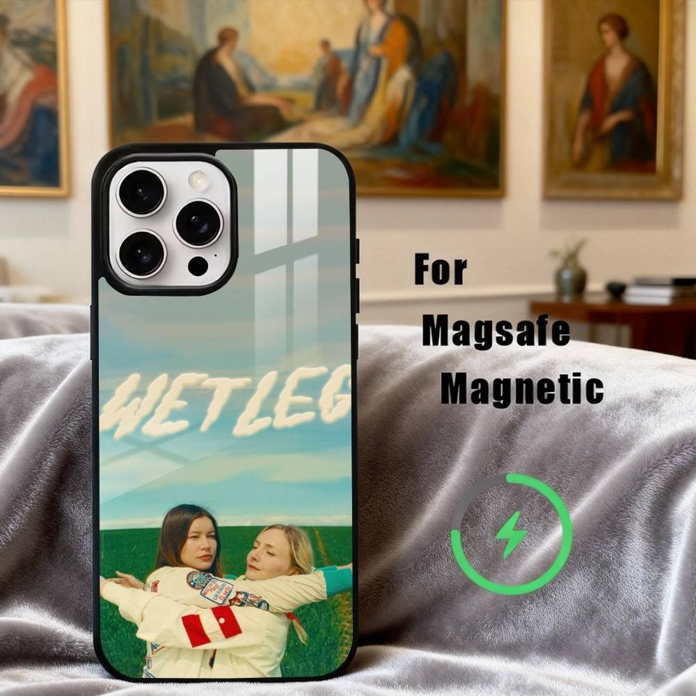 

Independent rock W-Wet L-Leg Band Phone Case For iPhone 17,16,15,14,13,12,Plus,Pro,Max for Magsafe Magnetic Wireless Charging iPhone17Air