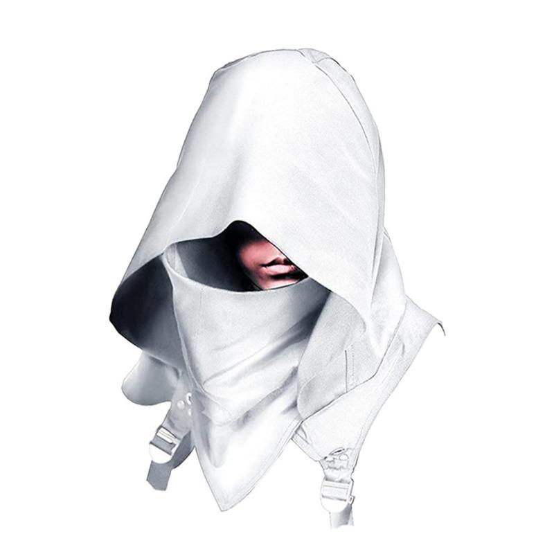Halloween Costumes Men's and Women's Solid Color Assassin's Creed Hooded Cloak Medieval Costume