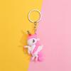 Cartoon Einhorn Schlüsselanhänger Zubehör Tasche Anhänger Niedlich Lustig Rucksack Anhänger Schlüsselring Dekor Geschenke Für Freunde PVC Simulation Einhorn