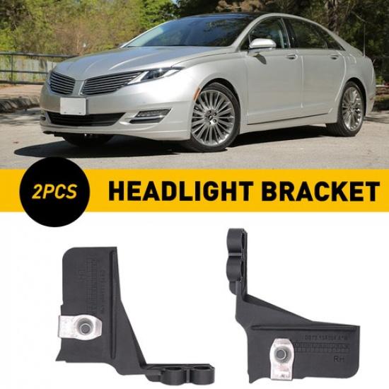 Left & Right Headlight Lamp Mount Bracket For 13-16 Ford Fusion Lincoln MKZ I