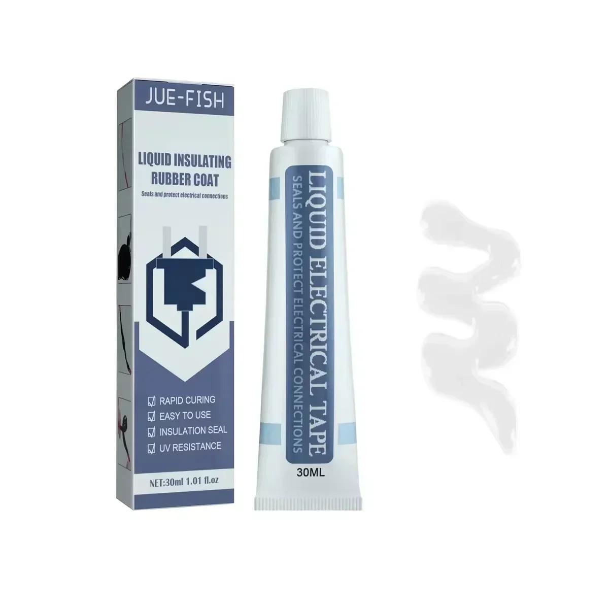 

30ML Liquid Insulation Paste For Electrical Wire Cable Coat Fix Line Glue Waterproof Protection Sealed Repair Rubber Liquid Tape