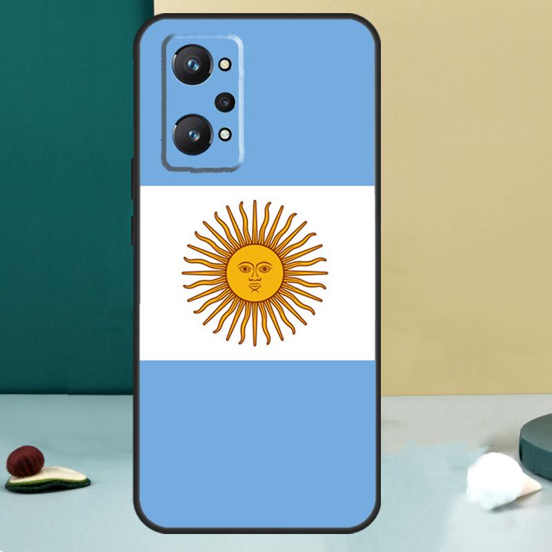 Argentine Flag For Realme 14 13 Pro Plus 10 11 12 GT 5 6 6T GT7 Pro C61 C55 C53 C51 C21Y C25S C75 C67 Case