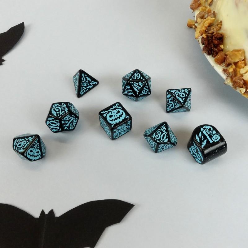 20-lecie q workshop: halloweenowy zestaw kości zestaw 8 kości kostek rpg