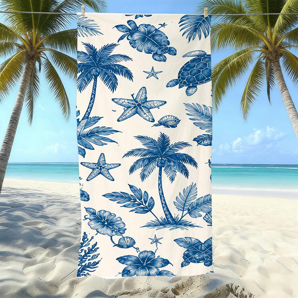 Microfiber Printed Beach Towel Quick-Drying Sand-Proof Absorbent Bath Towel Travel Swimming Towel 50x100
