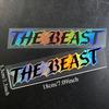 1PC THE BEAST Motorcycle Sticker Waterproof for Motorbike Helmet Fuel Tank DIY Bicycles Scooter Body Universal Vinyl Decals