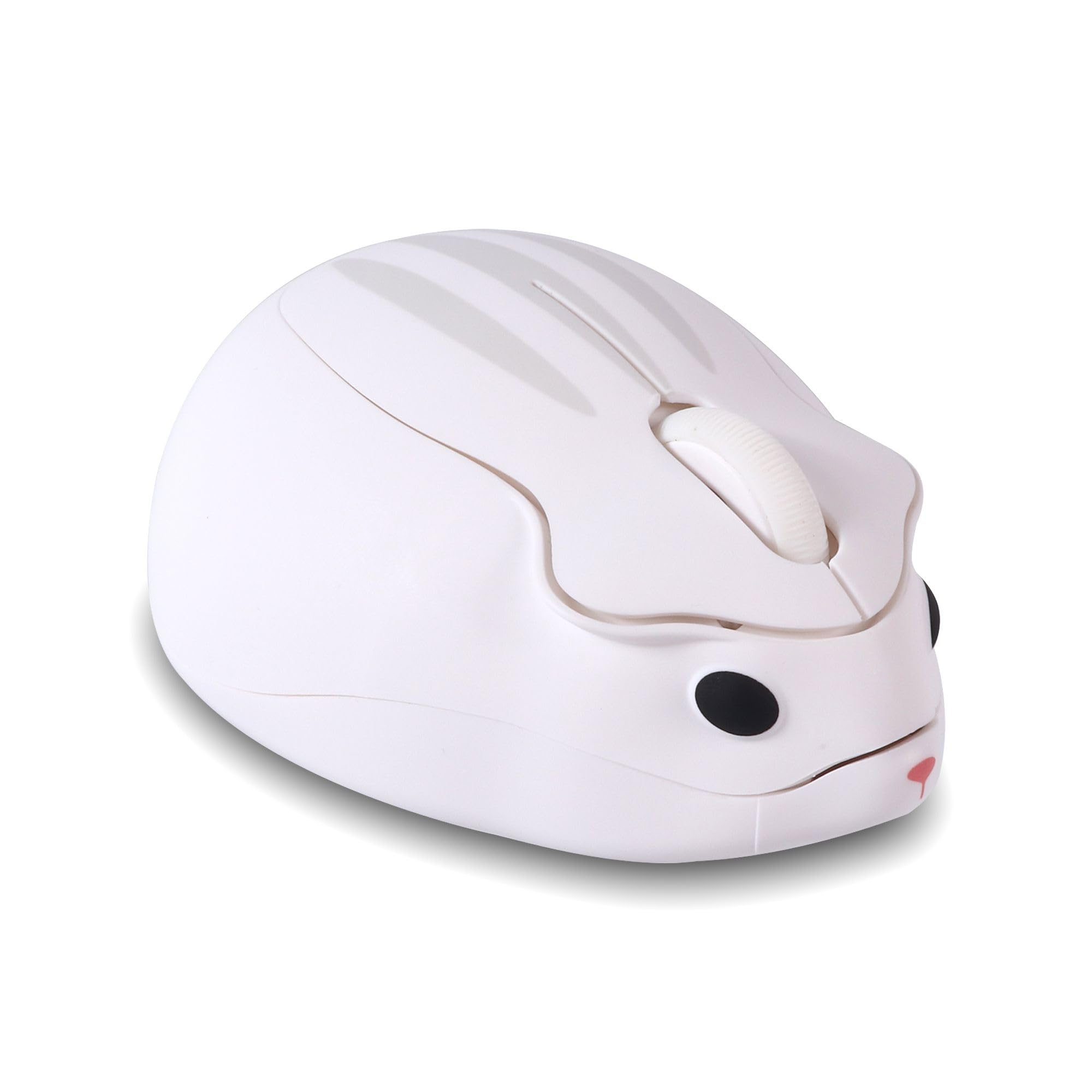 

RUUNNER Cute Wireless with USB Suitable for and People with Small Hands Hamster-Shaped 2.4GHz Mouse, Small, Lightweight, Portable, Receiver, Kids, білий