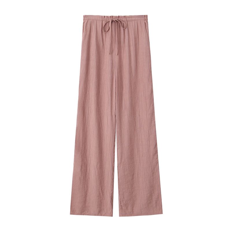 Kaslead New Arrival Women's Fashion Style Fashion Casual Four-Color Straight All-Matching Textured Pants 4391450