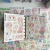 8 Types of Korean Cute Girl Stickers Soft Cute Girl Handbook Stickers Ins Cartoon Character Material Handbook Stickers New Gifts