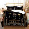 Masonic Freemason Illuminati  Bed Ensemble Boys Girls Twin Size Queen Dimension Size Bedspread Cover Pillowcase Bed Kids Adult