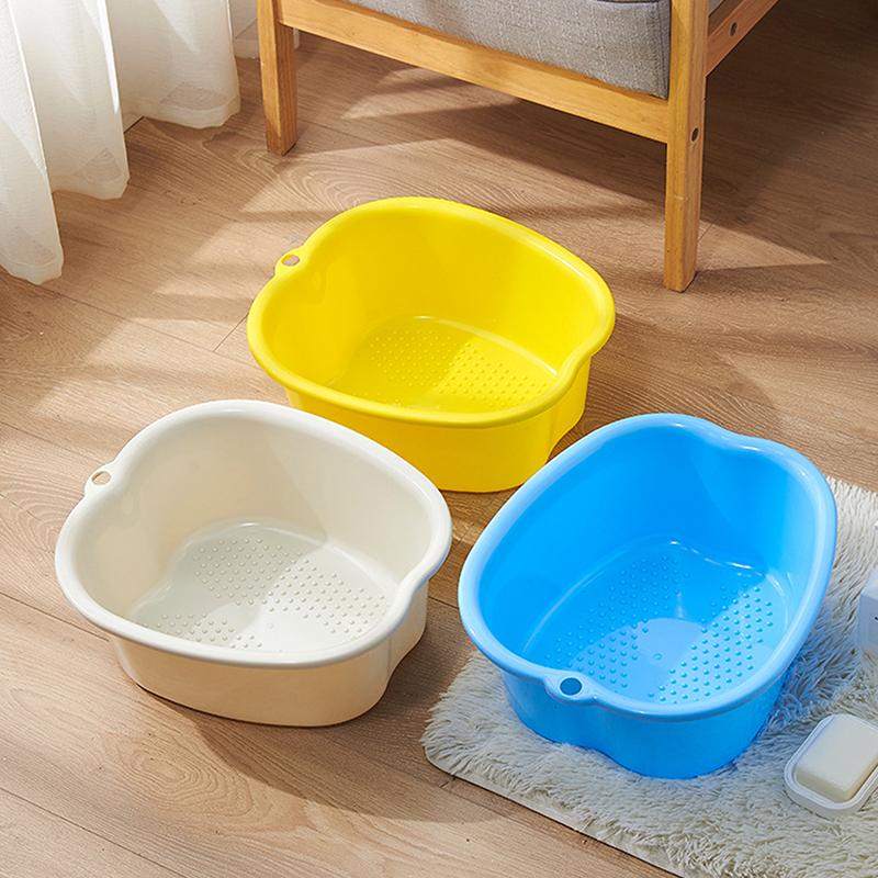 Velká vanička na nohy Silný pevný plast Velká lázeňská vanička na nohy Kbelík Namáčení nohou Detoxikační Pedikúra Masáž