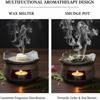 Zeder und Zen Aromatherapie-Brenner, Keramik-Aromatherapie-Brenner, Keramik-Teestövchen-Wärmerset, Stövchen Naturöl-Duftdiffusor