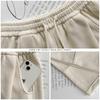 Women's Pink Velvet Wide-Leg High-Waisted Pants - Autumn/Winter Casual Slimming Sweatpants