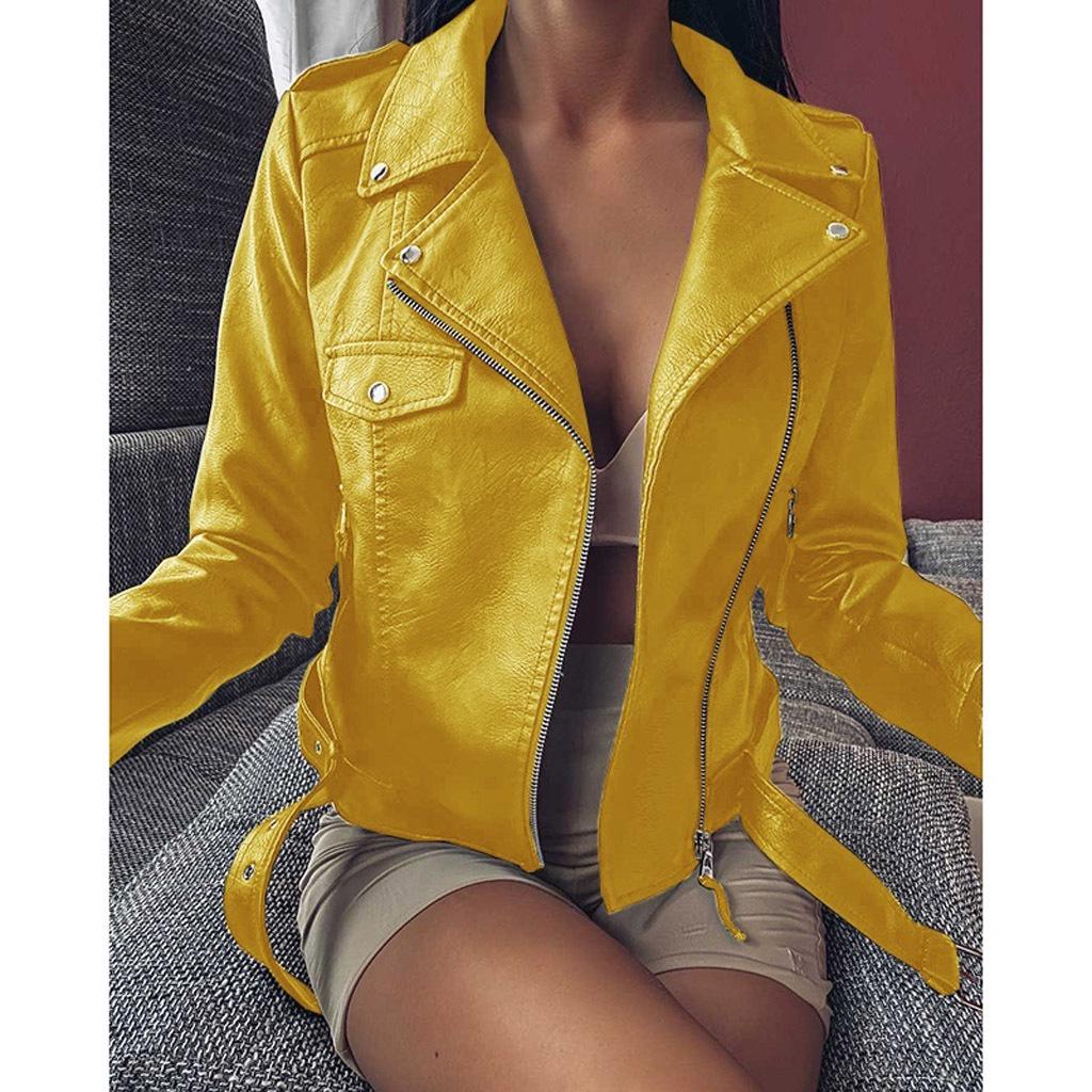 Europäische & Amerikanische Damen Motorrad Lederjacke - Frühling/Herbst, Kurzes Schlankes Design Mode Oberbekleidung 2025.