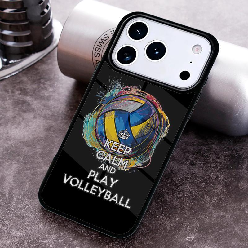 I love Volleyball Phone Case for iPhone 17 16 15 Pro Max Air 14 13 12 11 Plus Shockproof Cover