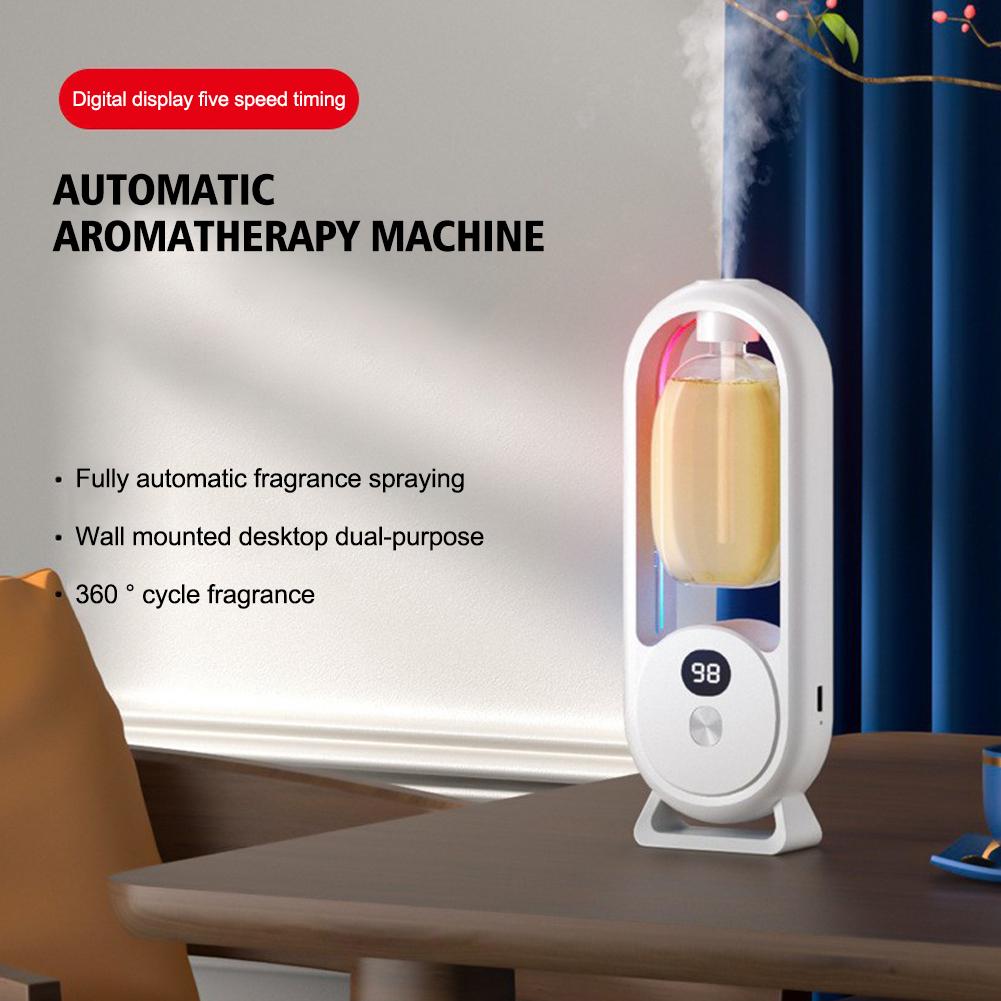 Intelligenter ätherischer Öl-Diffusor mit farbigem Leuchtlicht Aromatherapie-Maschine Leiser Betrieb Kein Lärm Tragbar für Auto Schlafzimmer