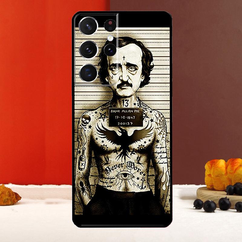 Edgar Allan Poe Case For Samsung Galaxy S23 S22 Ultra S21 S10 S9 S20 Plus Note 10 20 S20 FE S21 FE Back Cover