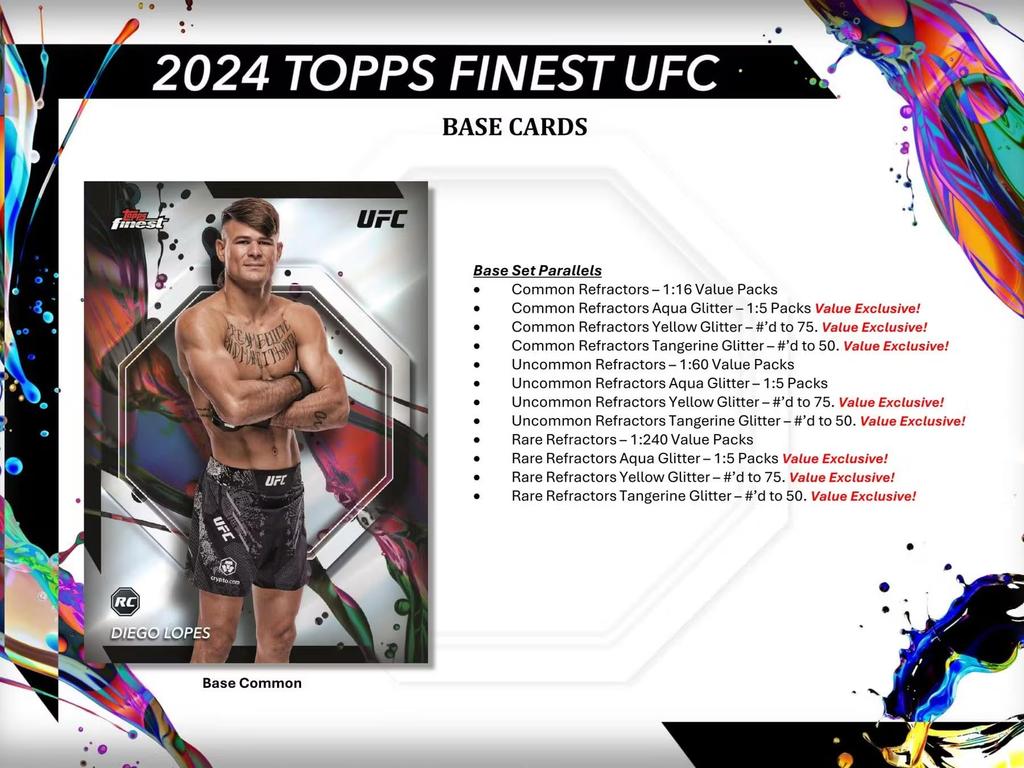 2024 Topps Finest UFC Blaster Trading Card Box 6-Pack