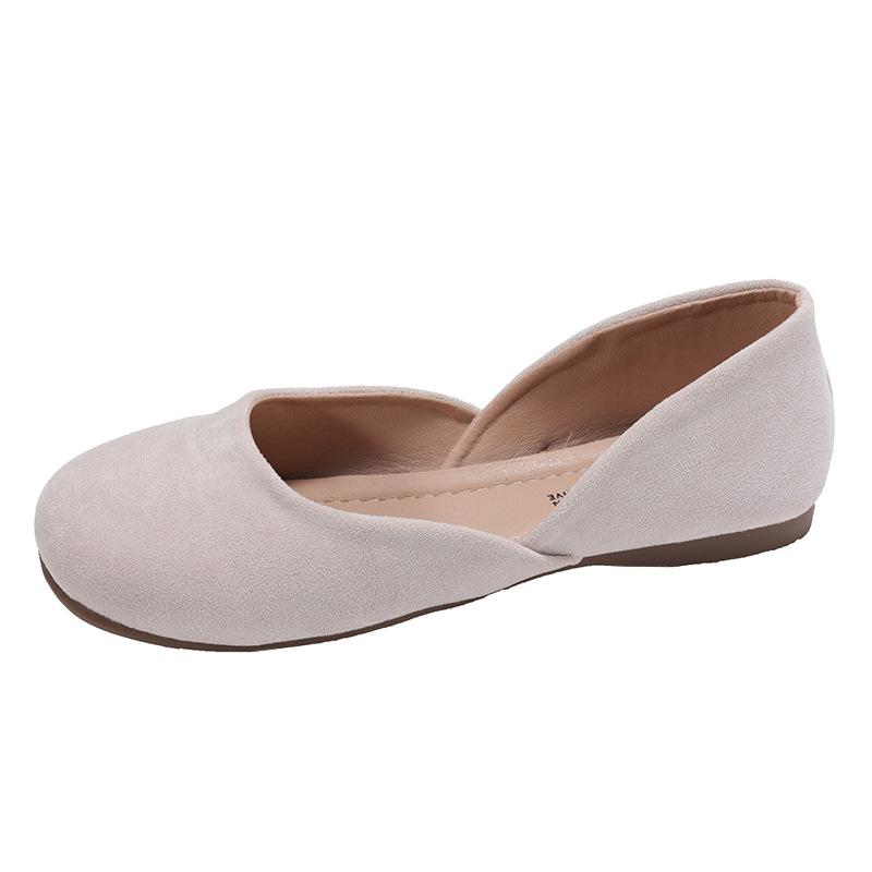 Fashion Splicing Square Toe Mules Shoes for Women Suede Flats 2025 Spring Autumn Slip On Designer Fashion Solid Color Casual Loafers