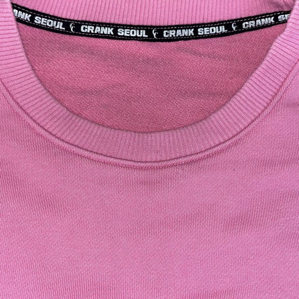 [USED] CRANK Crop Sweatshirt Pink