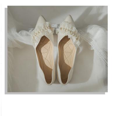 Summer Single Shoes Women's Spring New Pearl Shoes Pointed Shoes
