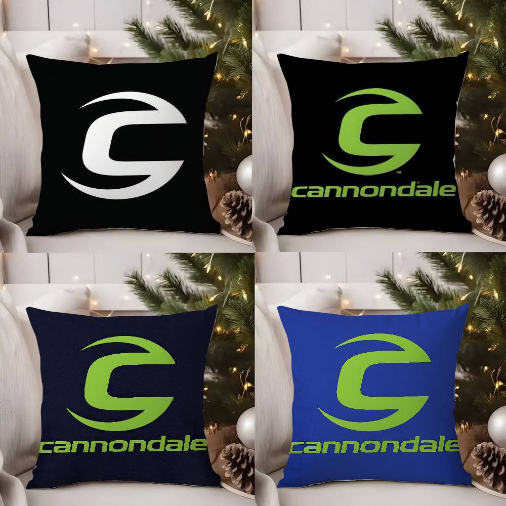 Brand C-C-Cannondaless Pillow Case Sofa Short Plush Double-Sided Hd Printing Room Home Office Gift Cushion Cover