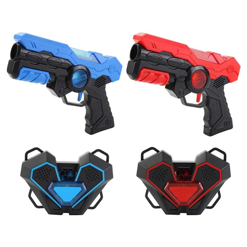 Outdoor Toy Gun Laser Induction Battle Gun Sound Light Fights Toy Gun Children's Parent-Child Interaction Birthday Gift for Kids