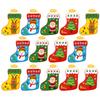 20 PCS Christmas Socks DIY Children's Handmade Non-woven Educational Toys Felt Sewing Kits Kids