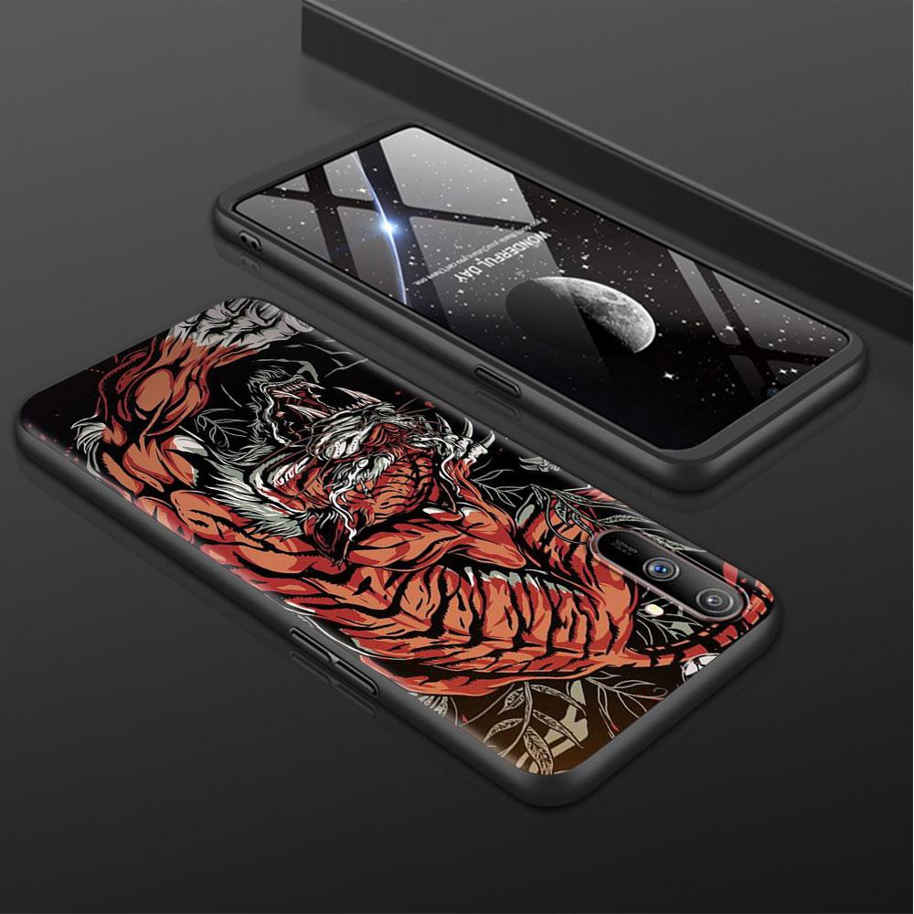 Case For Realme 8 C21y GT Neo 2 3 8i C21 7 C11 6 C12 C35 C3 GT 9 Pro C12 Silicone TPU Phone Cover Fashion Chinese Vintage Dragon