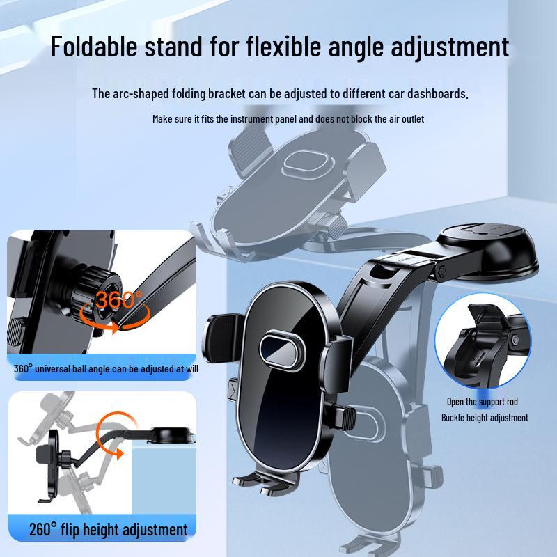 2025 Car Phone Holder with Suction Cup for Navigation - Universal Multifunctional Design