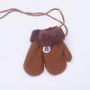 Children Soft Hanging Neck Cute Kids Gloves Knitted Mittens Thick Warm