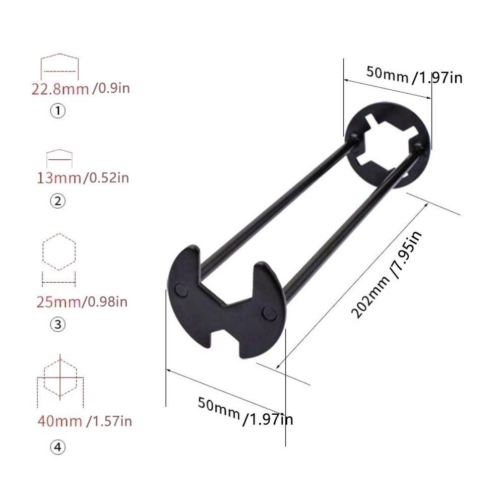 Odstraňovací nástroj Koupelnový klíč Klíč na odpadní potrubí Čtyřčelisťový šestihranný klíč Klíč na umyvadlo Instalatérský klíč