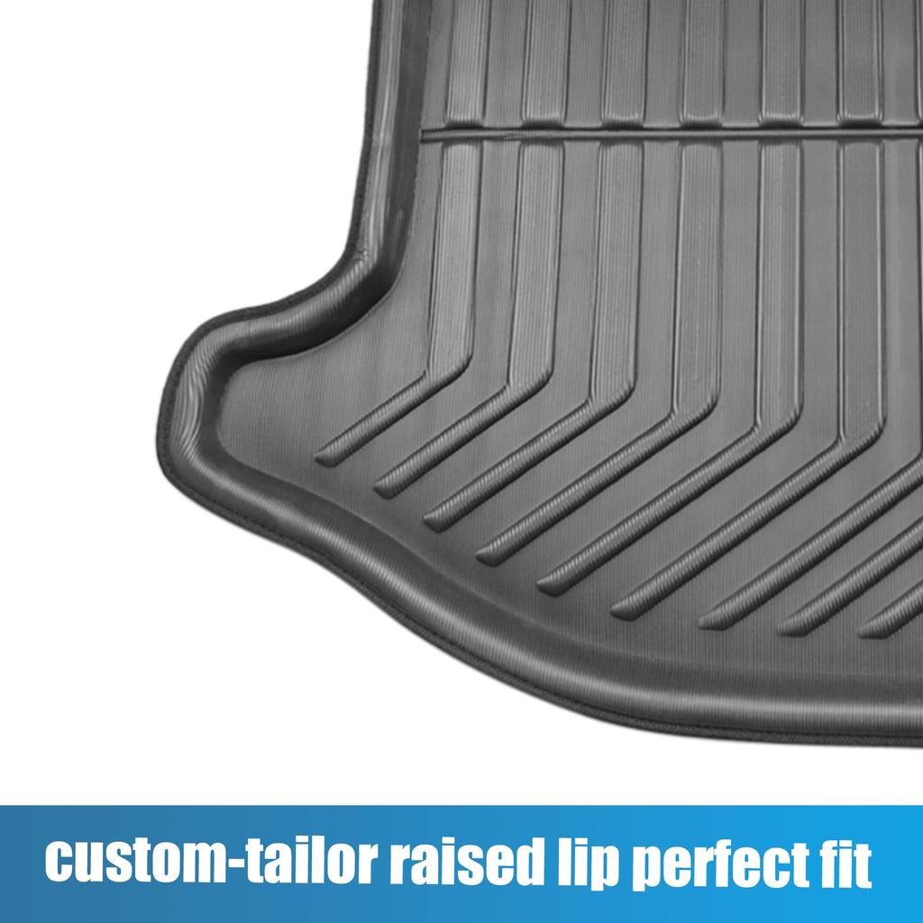 uxcell Cargo Mat, Luggage Mat, Easy Installation, Black, Rear Trunk Boot Liner/Cargo Mat Floor Tray for Jeep Grand Cherokee 2013-2017