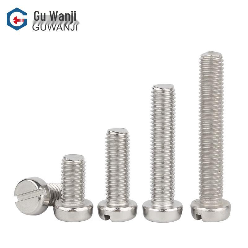 Guwanji 304 Stainless Steel Slotted Pan Head Machine Screws